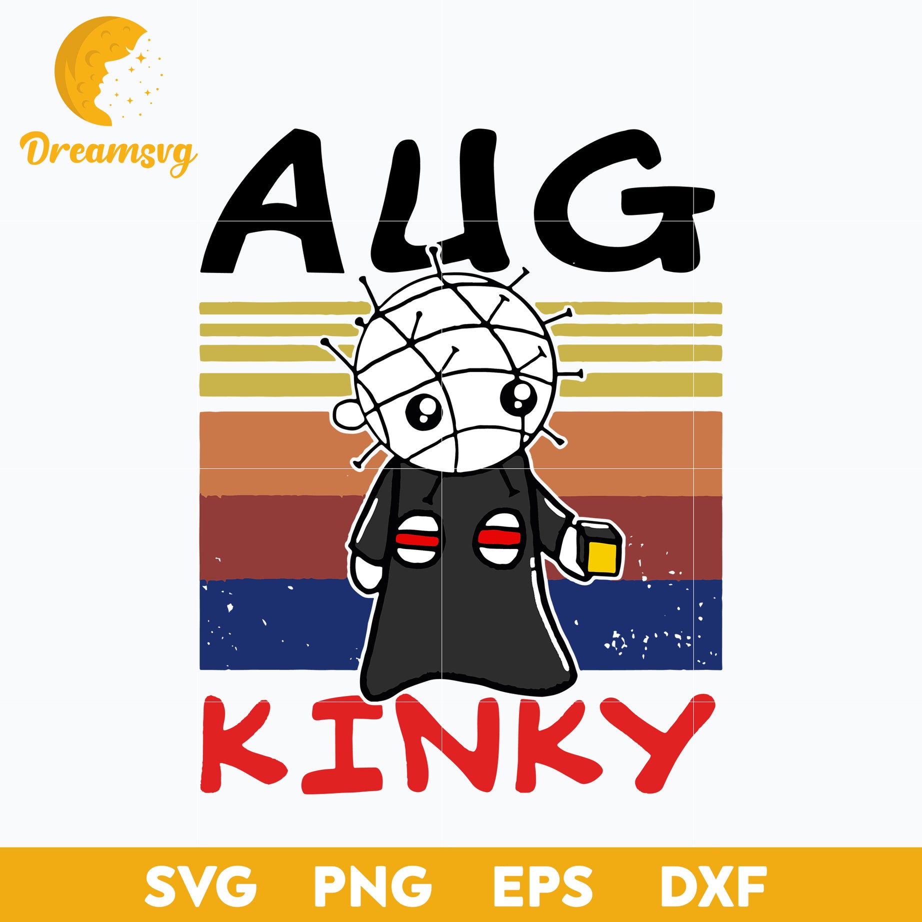 August birthday pinhead hellraiser kinky halloween svg