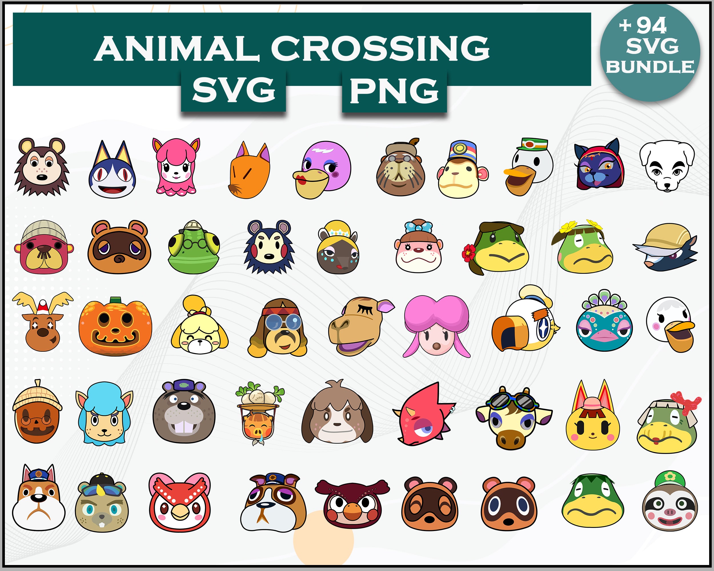 94+ Animals SVG Bundle, Animal Crossing Svg Bundle, Animal Crossing Sv ...