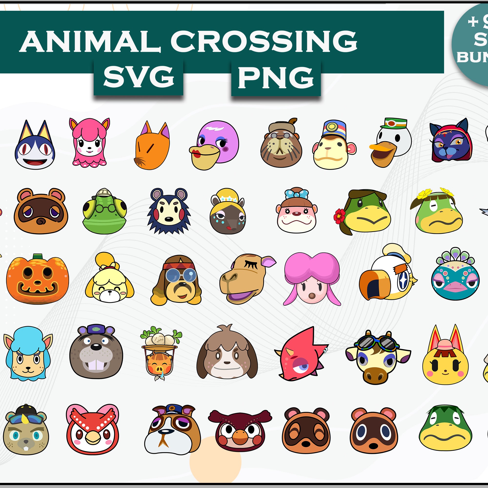 94+ Animals SVG Bundle, Animal Crossing Svg Bundle, Animal Crossing Svg, Cartoon svg, png, dxf, eps digital file