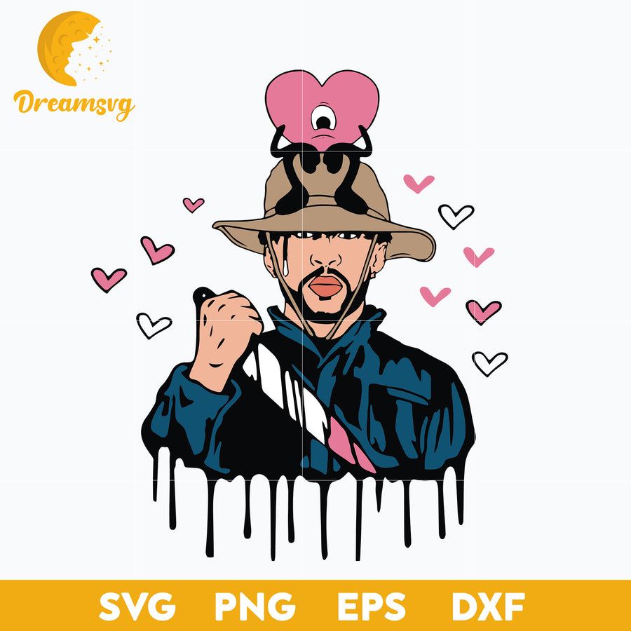 Bad Bunny Halloween Svg