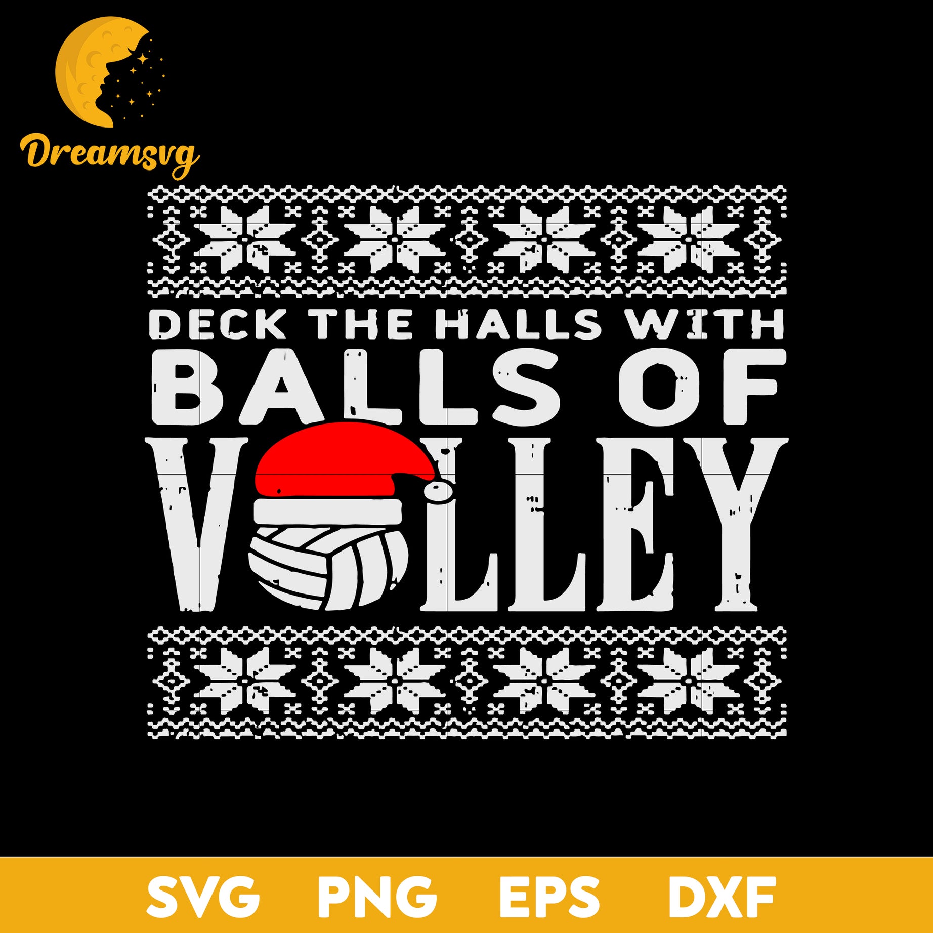 Balls Of Volley Xmas Volleyball Svg, Funny Svg, Png, Dxf, Eps Digital File.