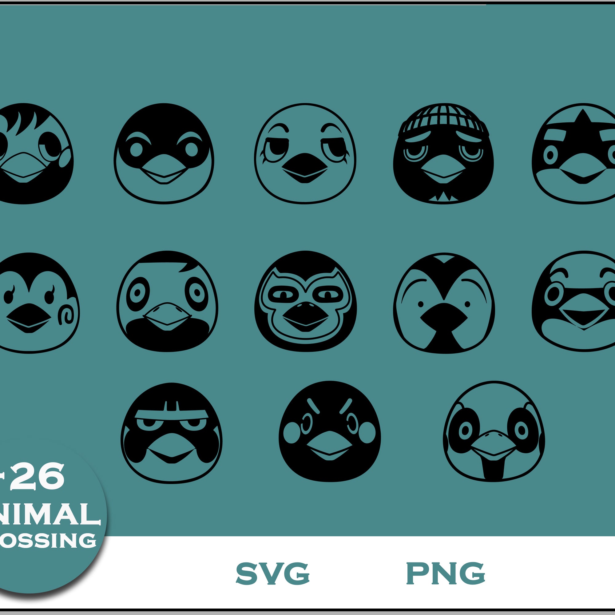 26+ Birds Svg Bundle, Animal Crossing Svg Bundle, Animal Crossing Svg, Cartoon svg, png digital file