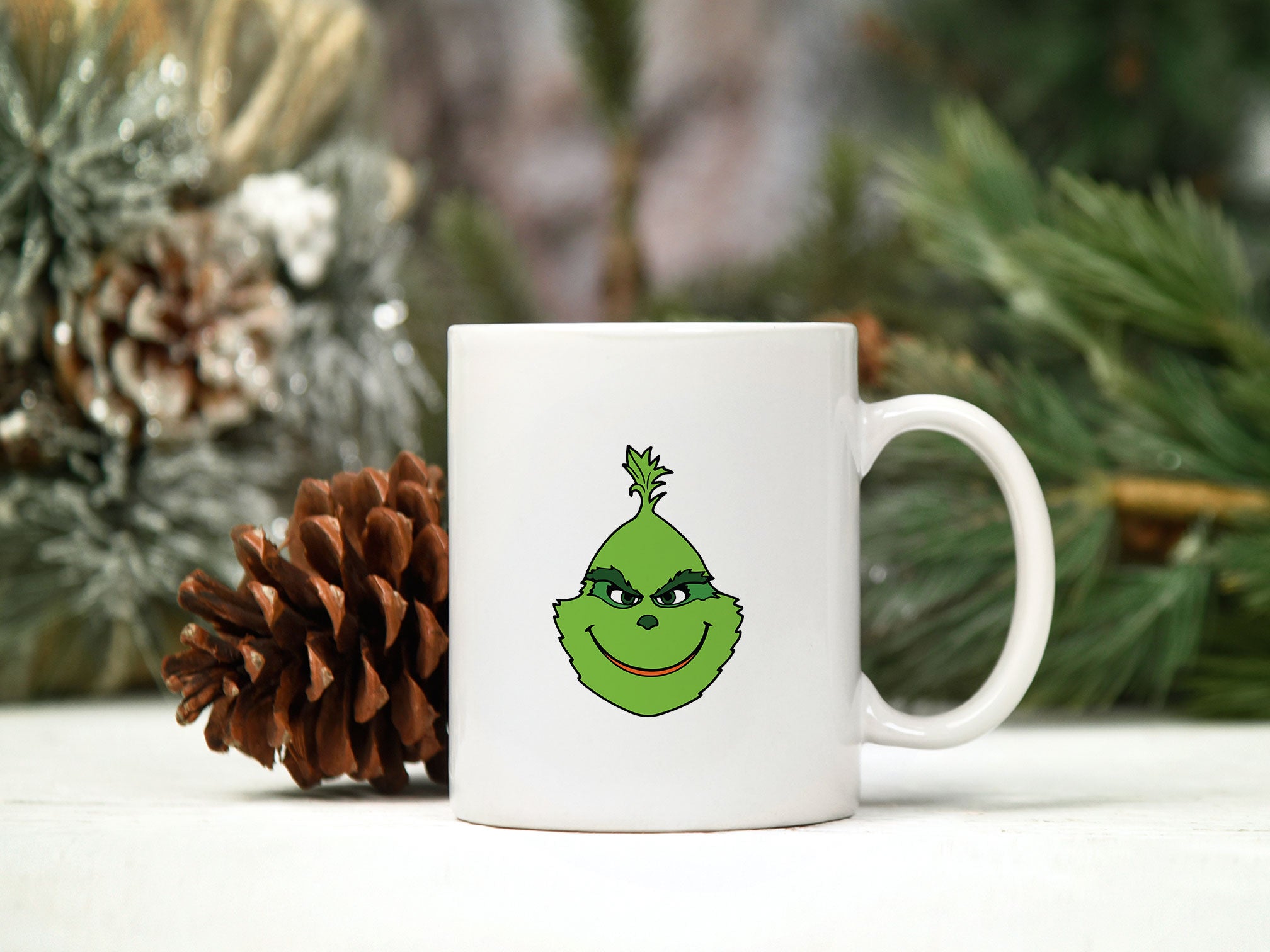 Face The Grinch Green SVG, Christmas SVG PNG DXF EPS File
