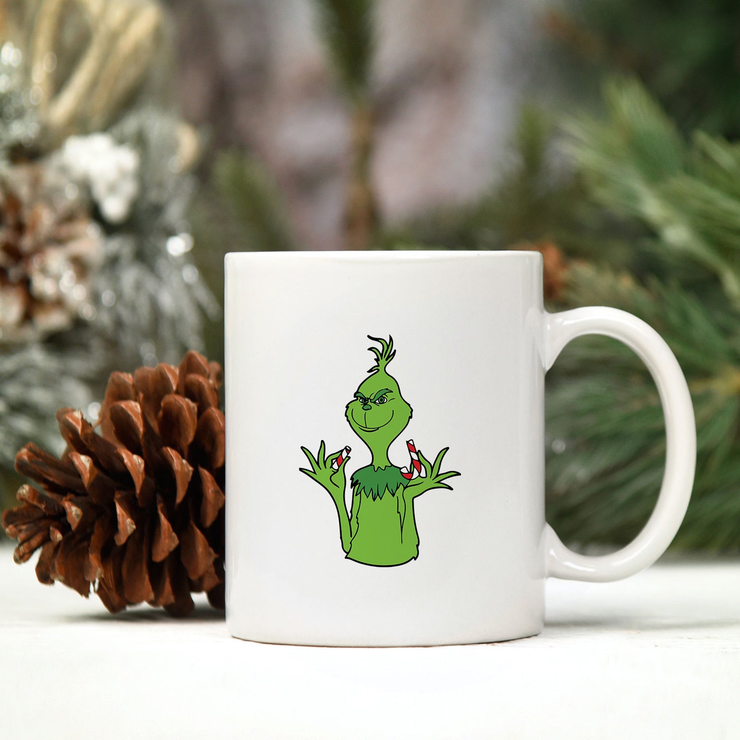 The Grinch Christmas Cane SVG, Grinch Christmas SVG Digital File.