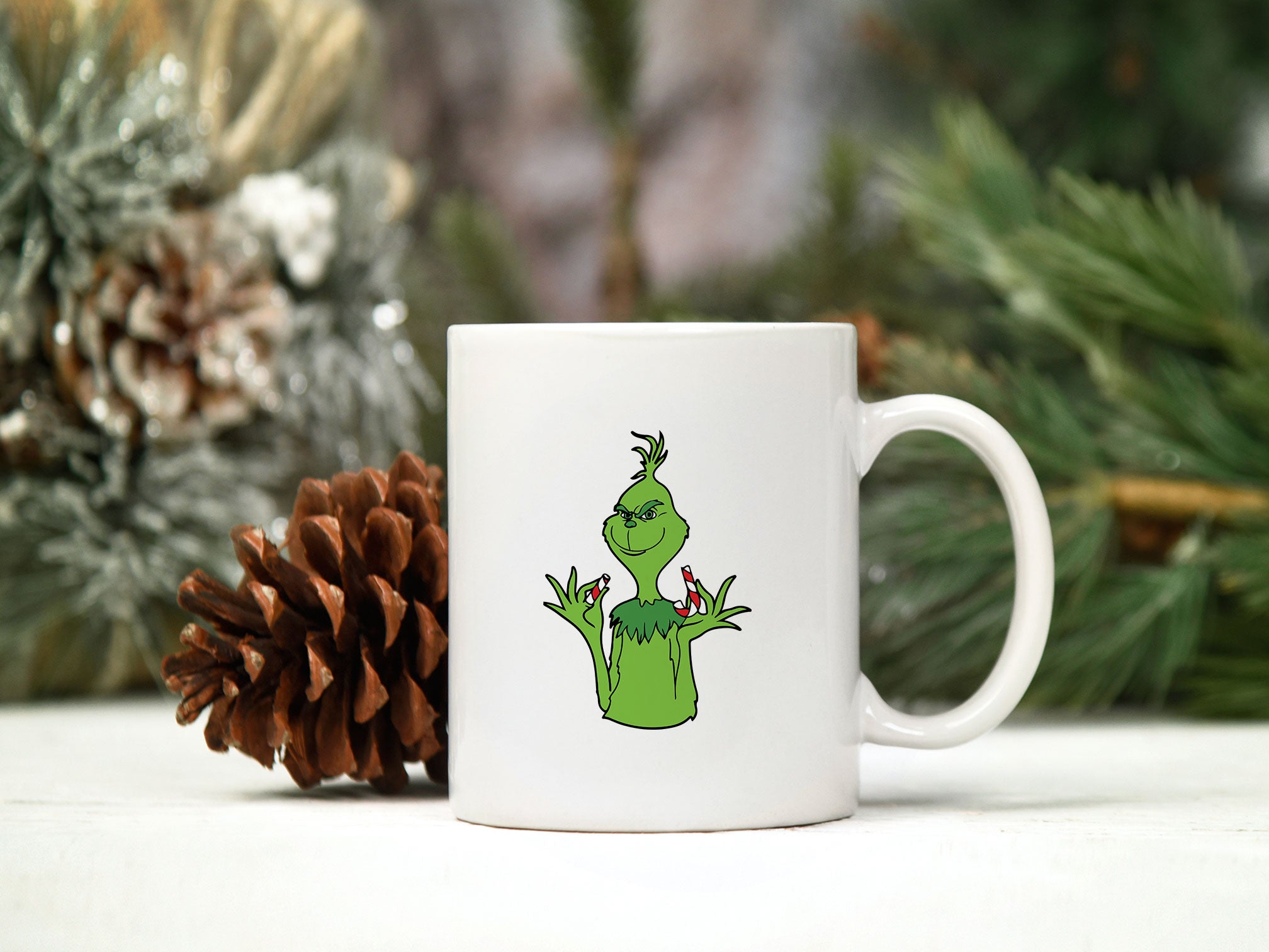 The Grinch Christmas Cane SVG, Grinch Christmas SVG Digital File.