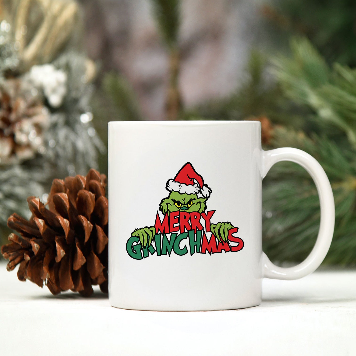 Merry Grinchmas Santa Claus Hat Christmas SVG,  Christmas SVG.