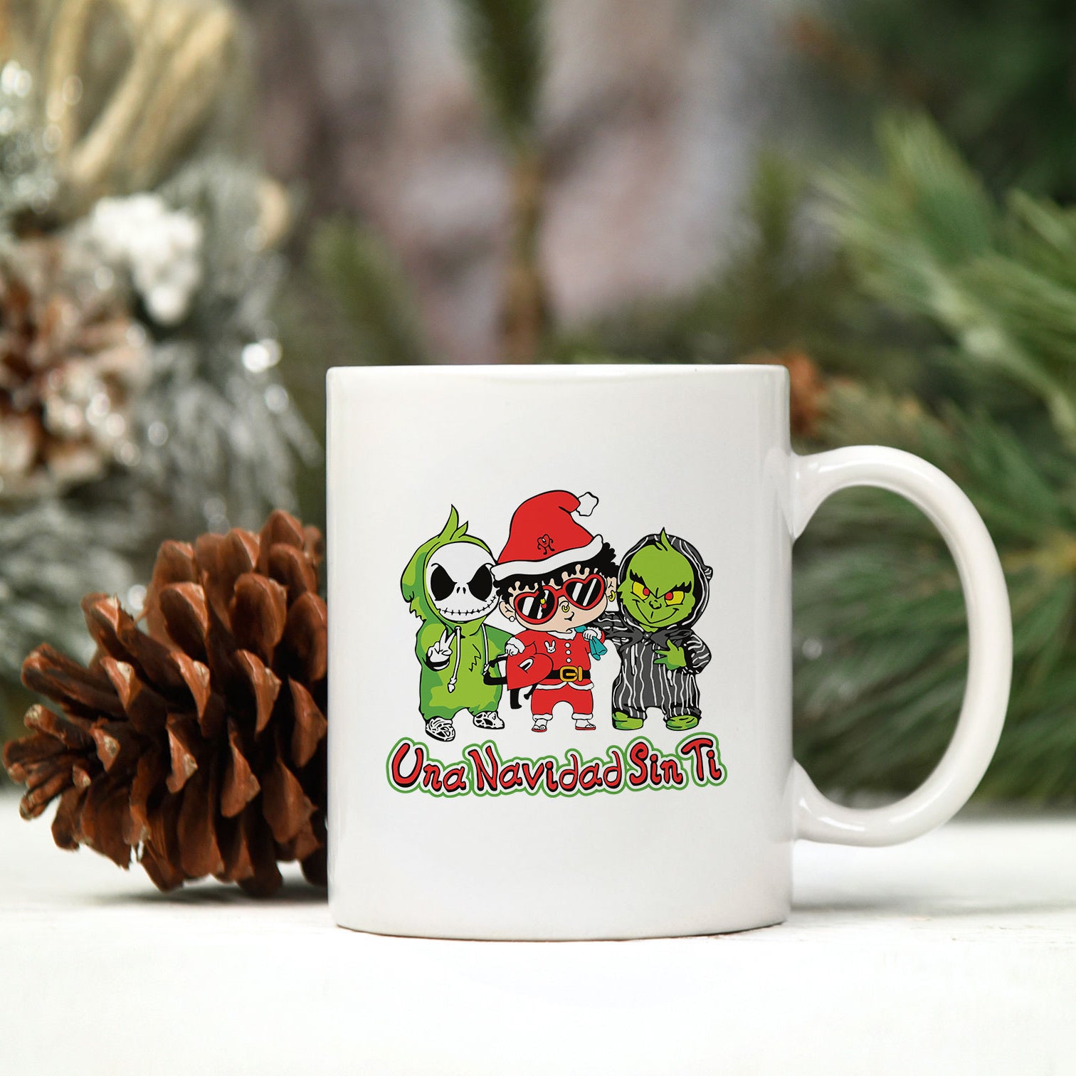 Una Navidad Sin Ti  Christmas SVG, Jack Bad Bunny Grinch Christmas SVG.