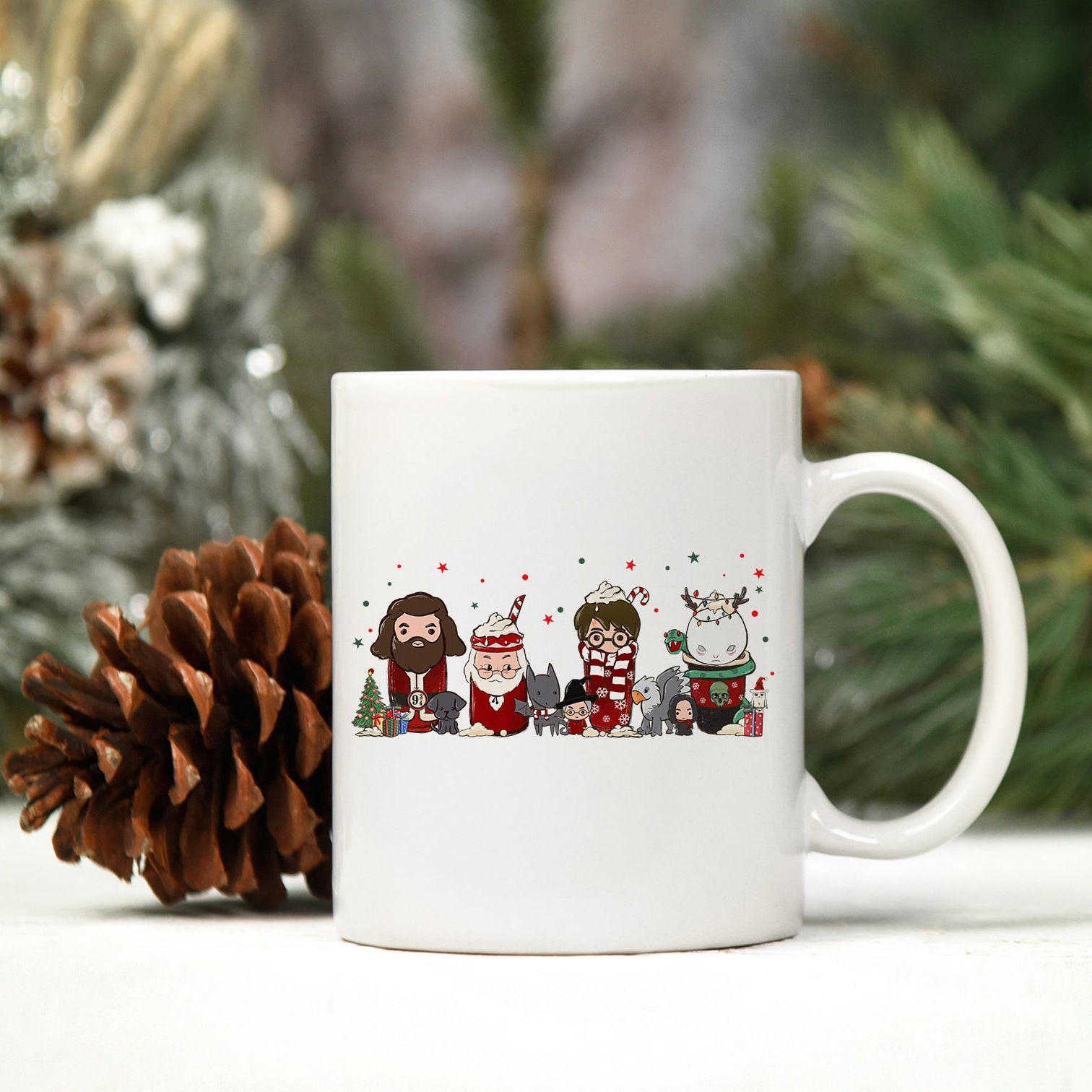 Christmas Harry Potter PNG, Coffee Christmas PNG Digital File.