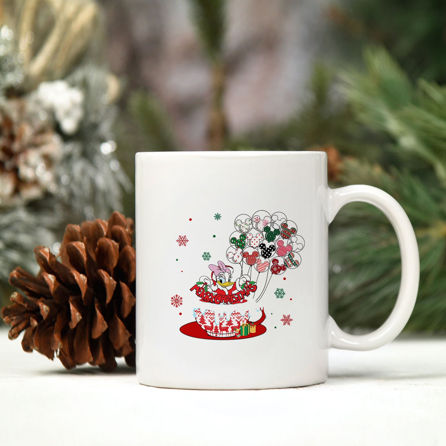 Daisy Merry Christmas PNG, Disney Christmas PNG File.