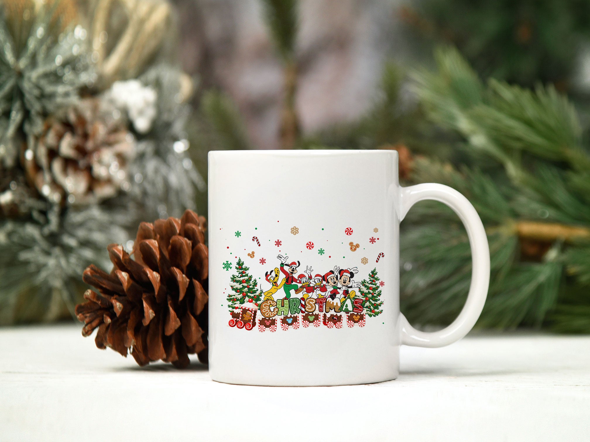 Family Disney Santa Claus Hat Christmas PNG, Disney Christmas PNG.