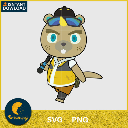 CJ Animal Crossing Svg, Animal Crossing Svg, Animal Crossing Png, Cartoon svg, svg, png digital file