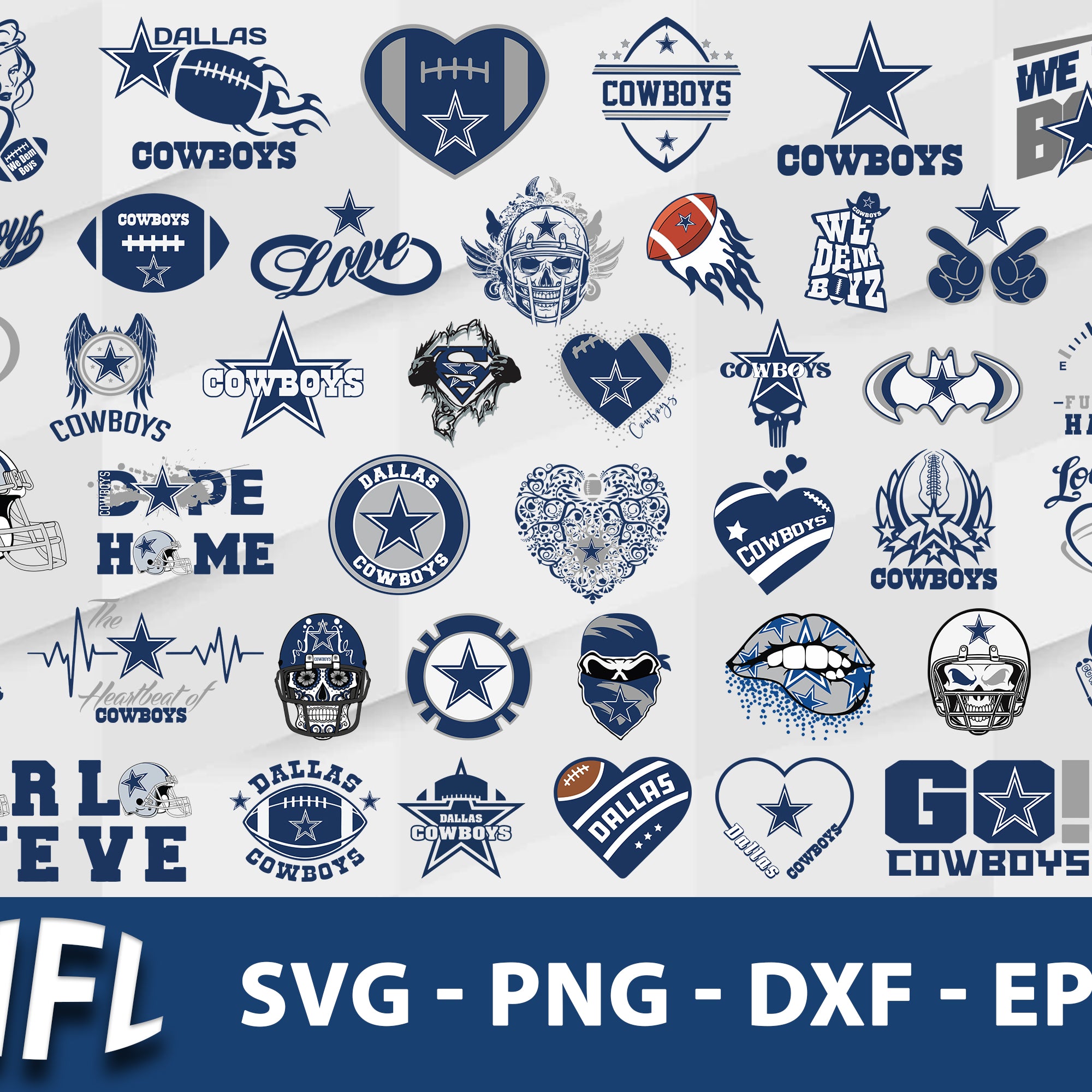 Dallas Cowboys Svg Bundle, Dallas Cowboys Svg, Sport Svg, Nfl Svg, Png, Dxf, Eps Digital File.