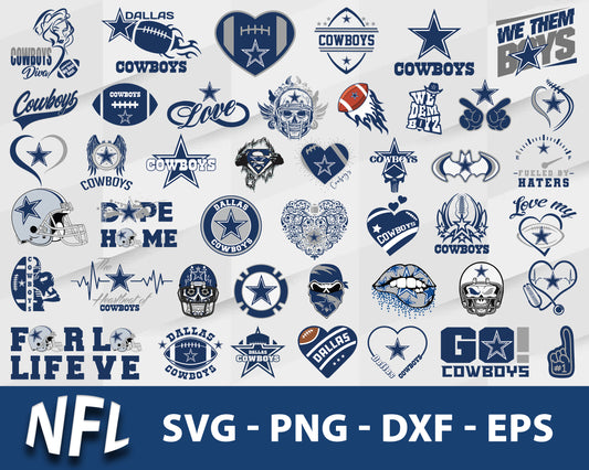 Dallas Cowboys Svg Bundle, Dallas Cowboys Svg, Sport Svg, Nfl Svg, Png, Dxf, Eps Digital File.