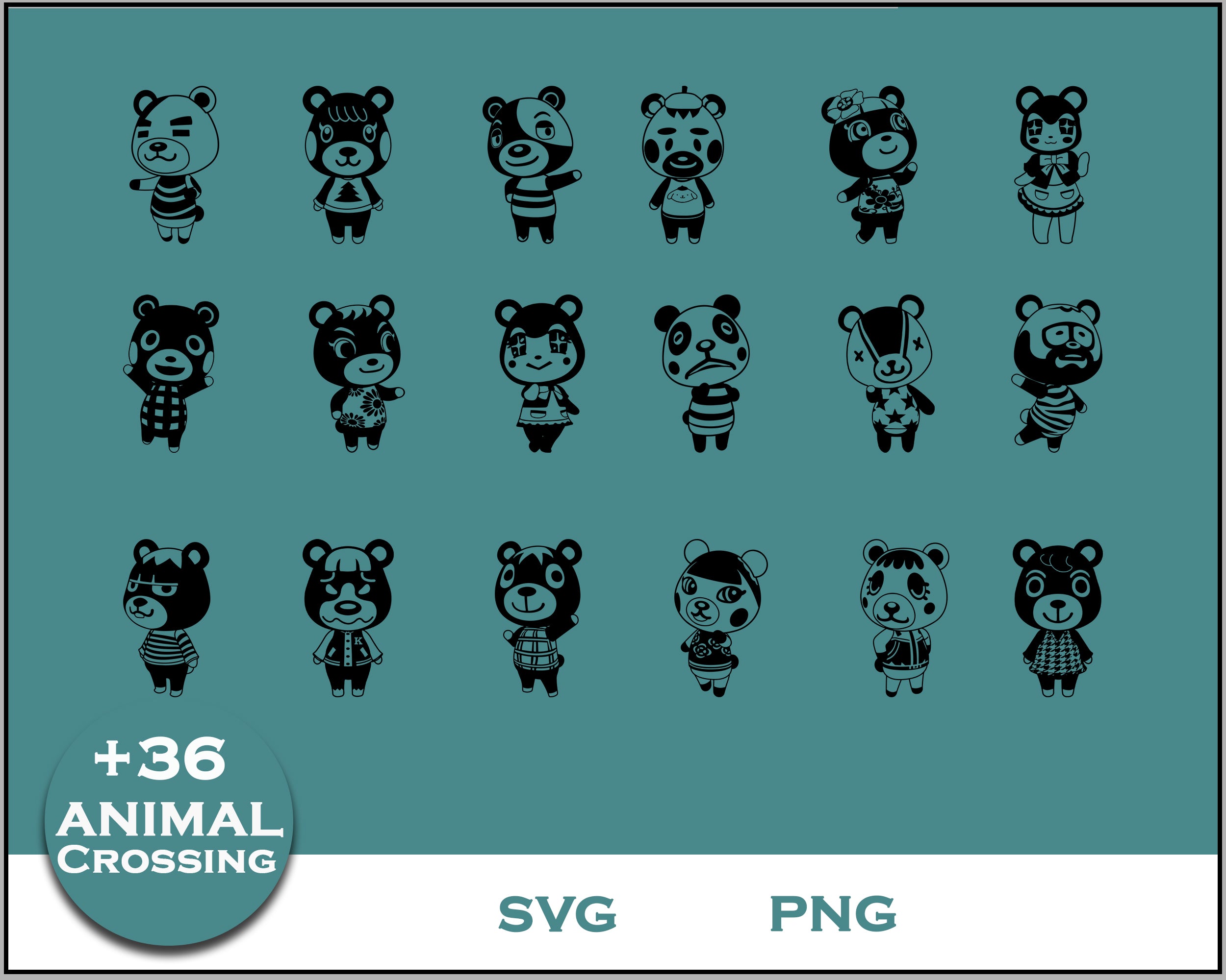 36+ Cub Svg Bundle, Animal Crossing Svg Bundle, Animal Crossing Svg, C ...