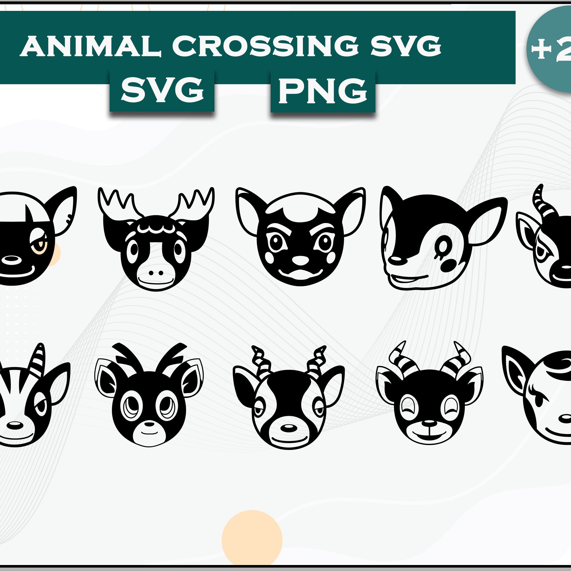 20+ Deer Svg Bundle, Animal Crossing Svg Bundle, Animal Crossing Svg, Cartoon svg, png digital file