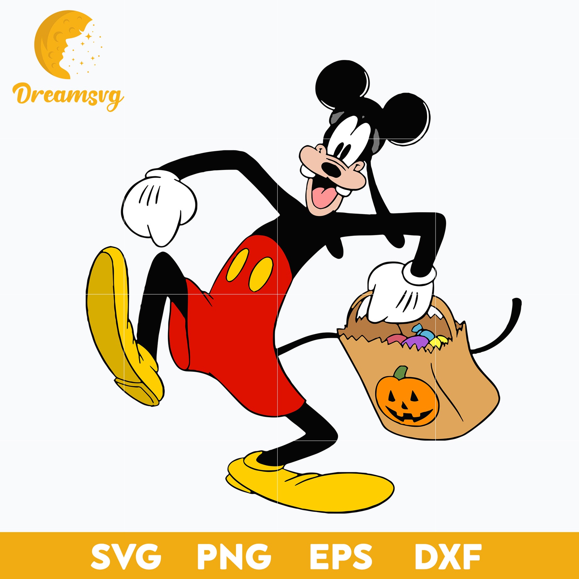 Pluto Mickey halloween Svg, Pluto Svg, Halloween Svg, png, dxf, eps digital file.