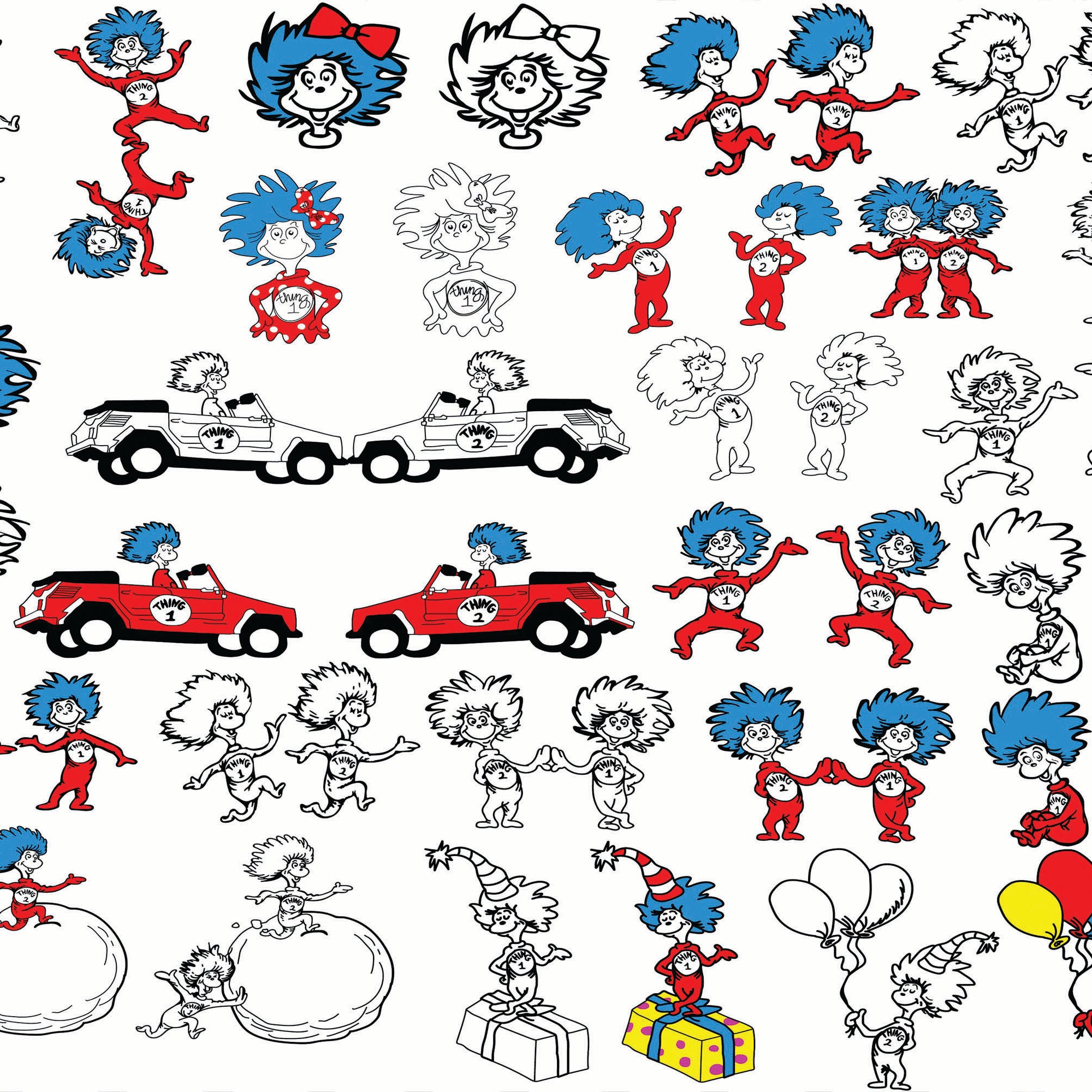 Dr seuss bundle svg, dr seuss svg, dr seuss quotes svg, png, dxf, eps digital file