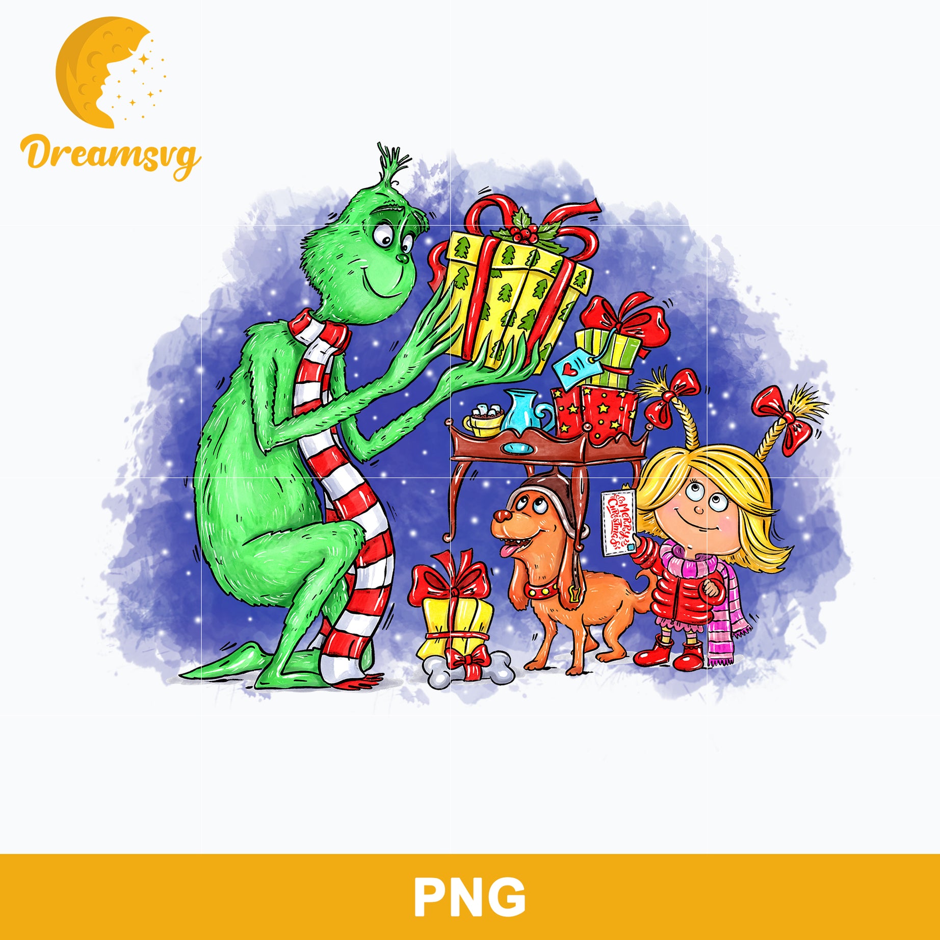 The Grinch Cindy Lou Who Max Christmas Gift PNG, Grinch Christmas PNG