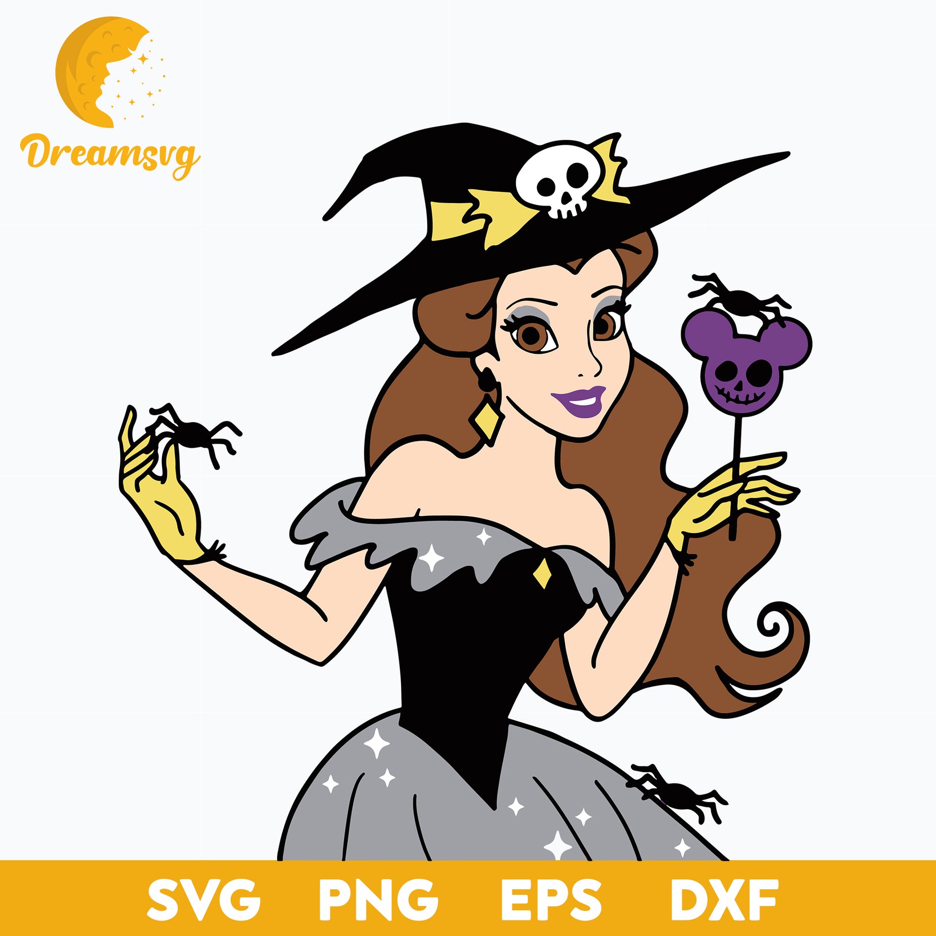 Belle Princess Halloween svg
