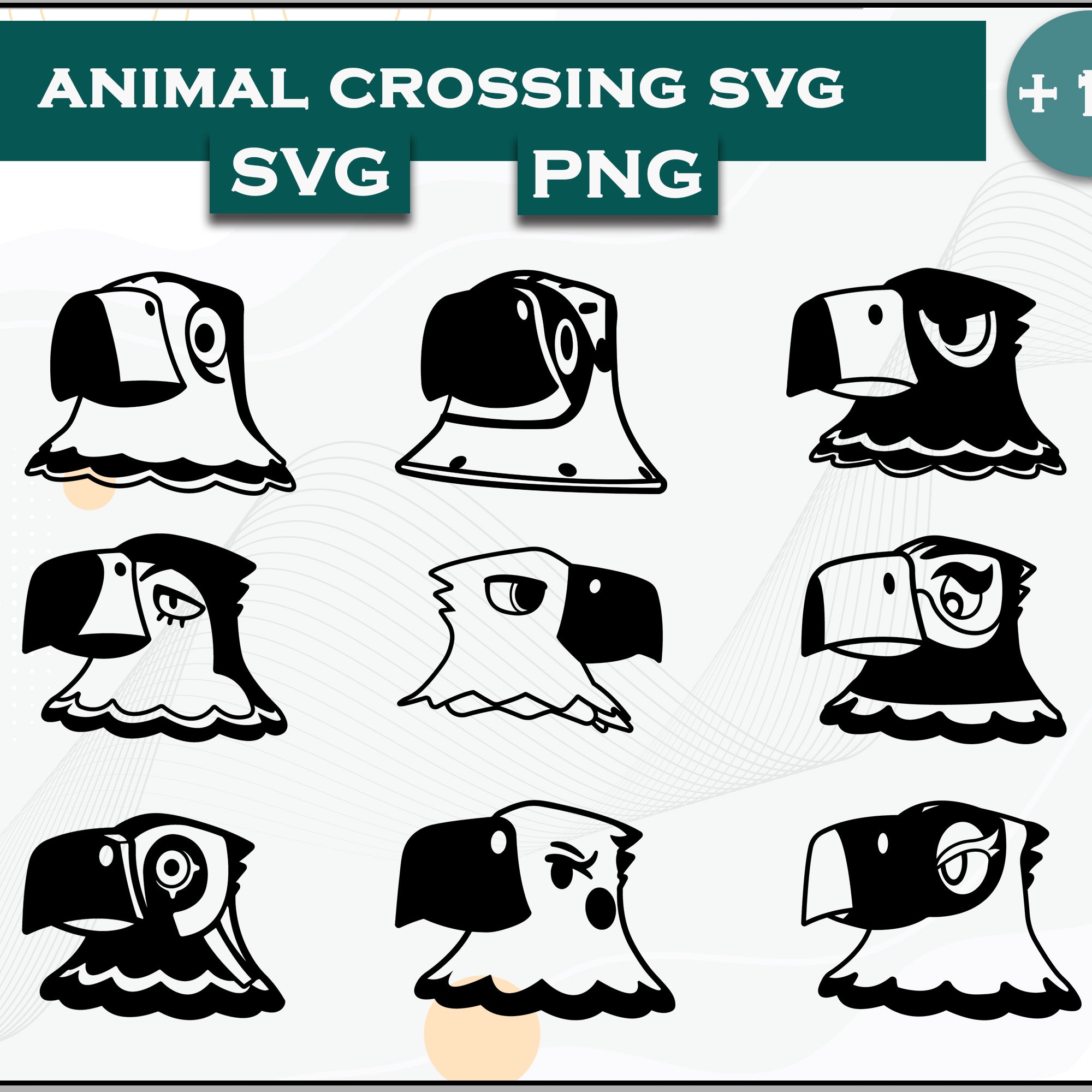 18+ Eagle Svg Bundle, Animal Crossing Svg Bundle, Animal Crossing Svg, Cartoon svg, png digital file
