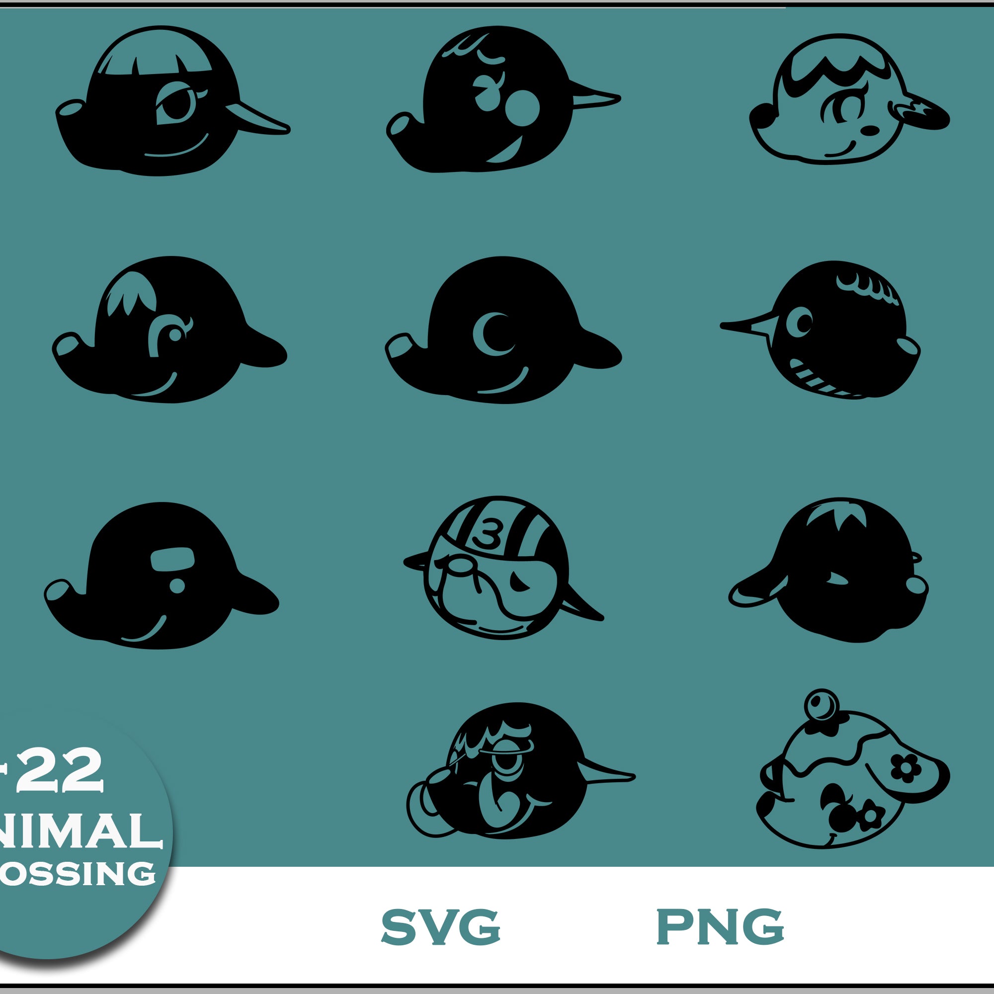 22+ Elephants Svg Bundle, Animal Crossing Svg Bundle, Animal Crossing Svg, Cartoon svg, png digital file