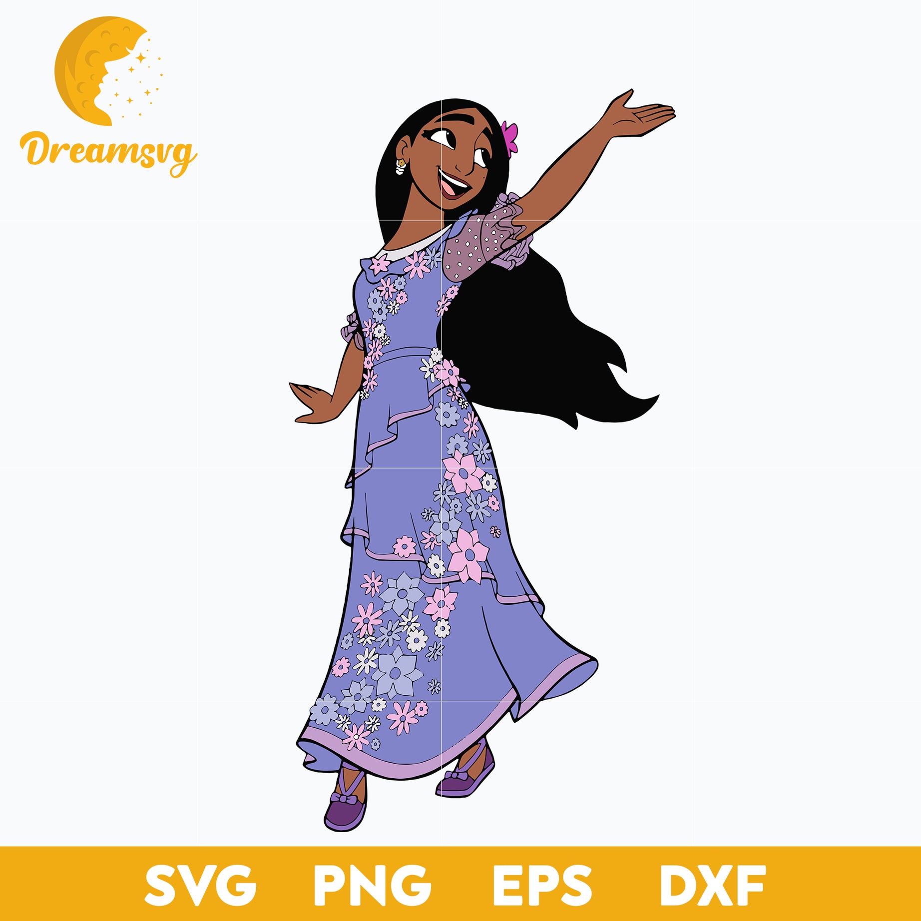 Isabela Madrigal svg, Encanto svg, Bundle Encanto svg, Birthday Party svg, Birthday svg, cut files for cricut silhouette, layered svg, cricut svg, png, dxf, eps digital file.