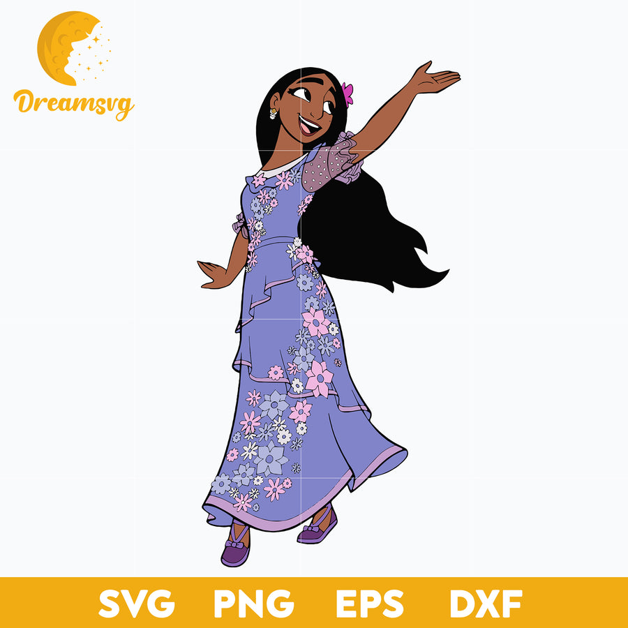 Isabela Madrigal svg, Encanto svg, Bundle Encanto svg, Birthday Party svg, Birthday svg, cut files for cricut silhouette, layered svg, cricut svg, png, dxf, eps digital file.
