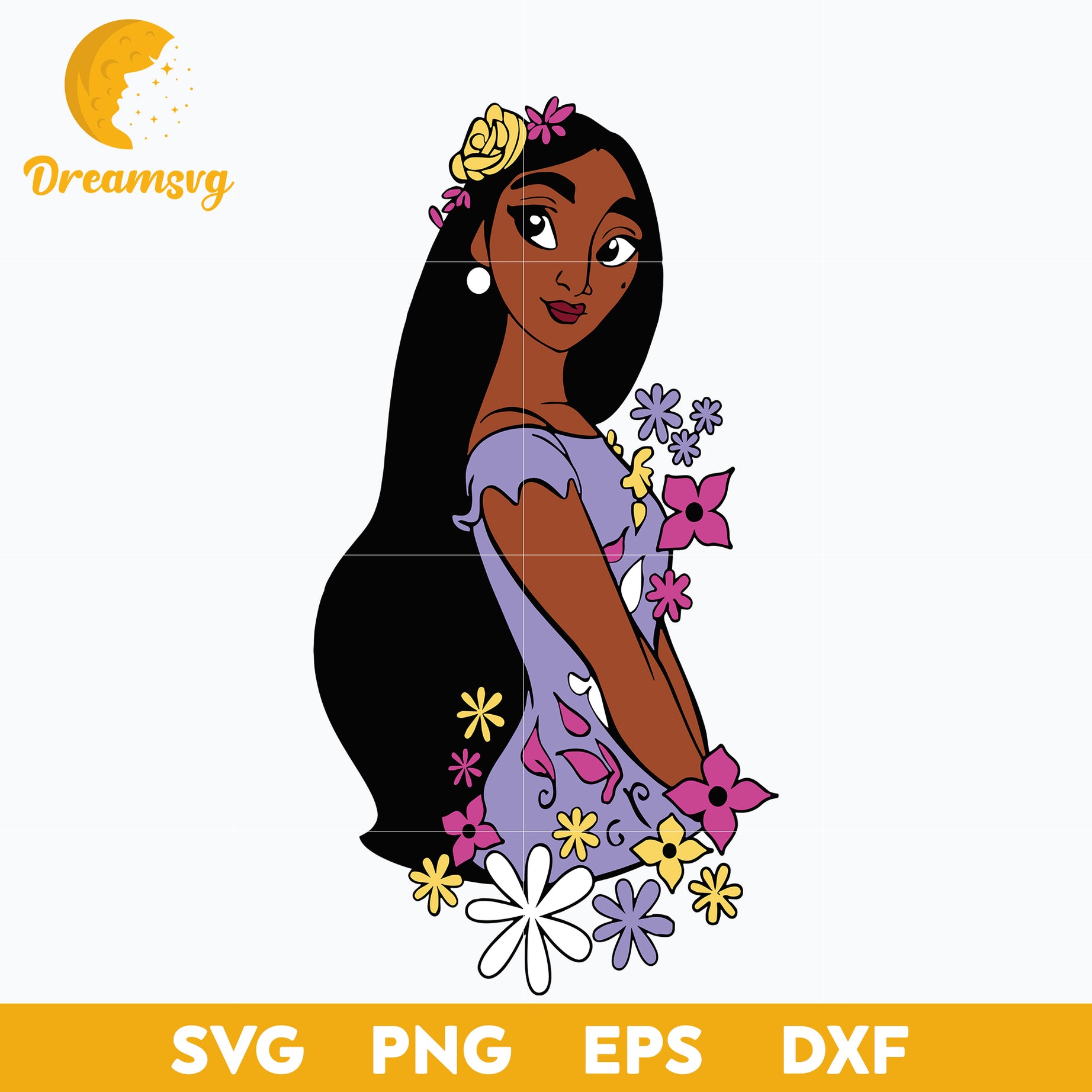 Isabela Madrigal svg, Encanto svg, Bundle Encanto svg, Birthday Party svg, Birthday svg, cut files for cricut silhouette, layered svg, cricut svg, png, dxf, eps digital file.