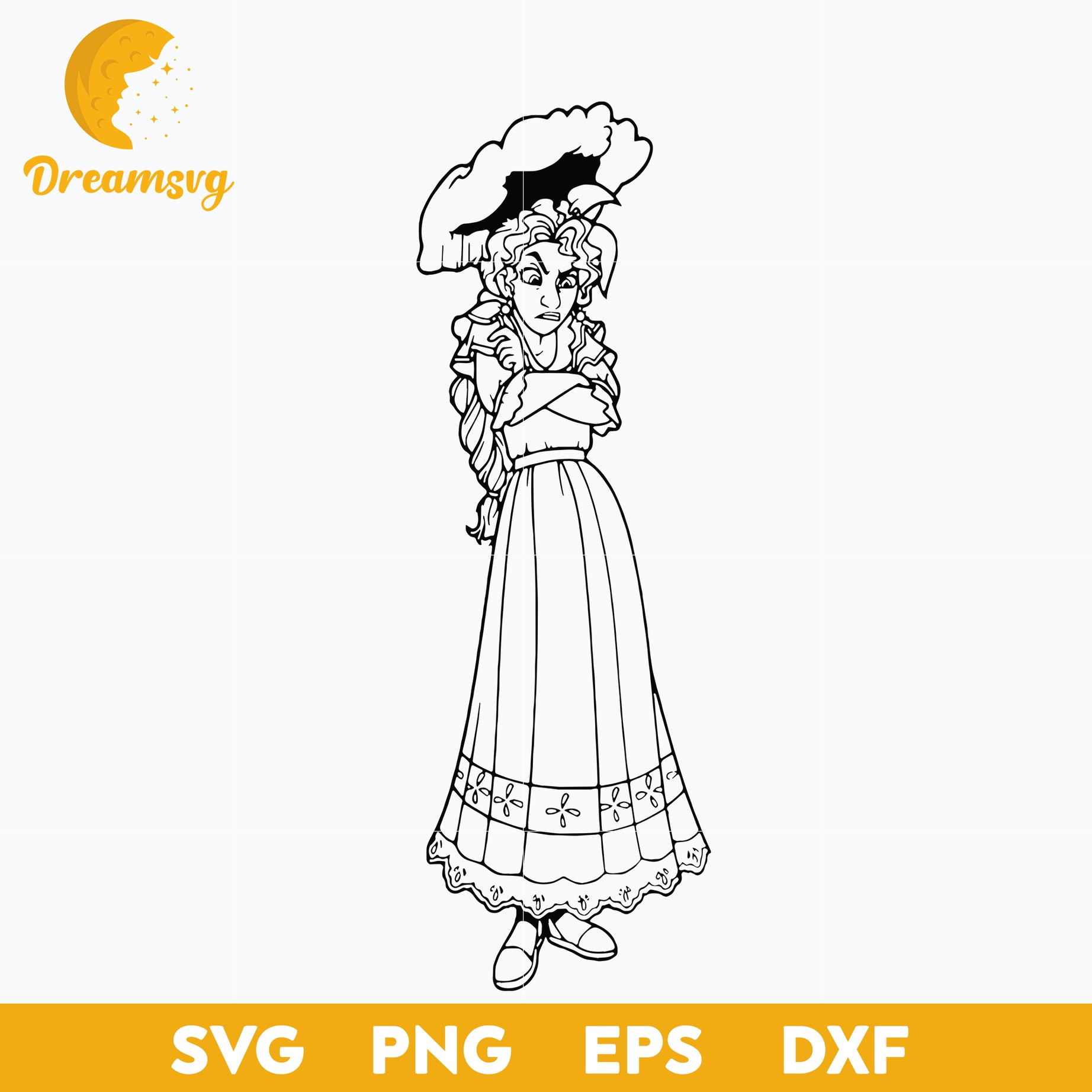 Pepa Madrigal outline svg, Encanto svg, Bundle Encanto svg, Birthday Party svg, Birthday svg, cut files for cricut silhouette, layered svg, cricut svg, png, dxf, eps digital file.