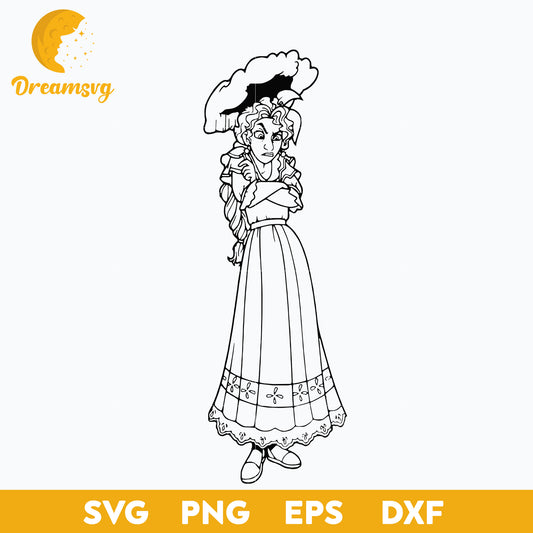 Pepa Madrigal outline svg, Encanto svg, Bundle Encanto svg, Birthday Party svg, Birthday svg, cut files for cricut silhouette, layered svg, cricut svg, png, dxf, eps digital file.