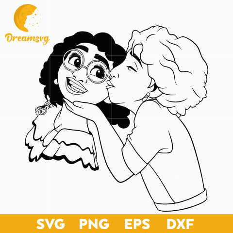 Mirabel Madrigal, Mirabel Mom svg outline, Encanto svg, Bundle Encanto svg, Birthday Party svg, Birthday svg, cut files for cricut silhouette, layered svg, cricut svg, png, dxf, eps digital file.