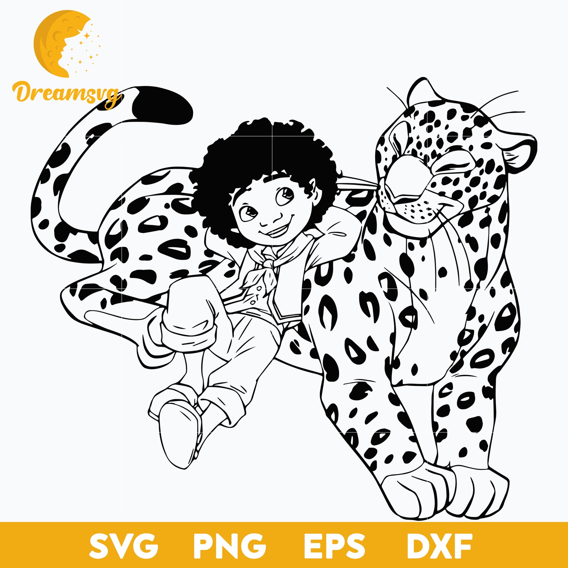 Antonio Madrigal Encanto outline SVG, Encanto svg, Bundle Encanto svg, Birthday Party svg, Birthday svg, cut files for cricut silhouette, layered svg, cricut svg, png, dxf, eps digital file.