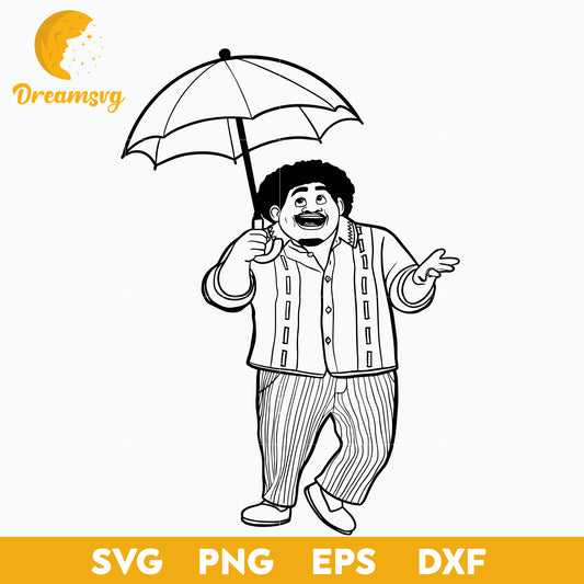 Félix Madrigal outline svg, Encanto svg, Bundle Encanto svg, Birthday Party svg, Birthday svg, cut files for cricut silhouette, layered svg, cricut svg, png, dxf, eps digital file.