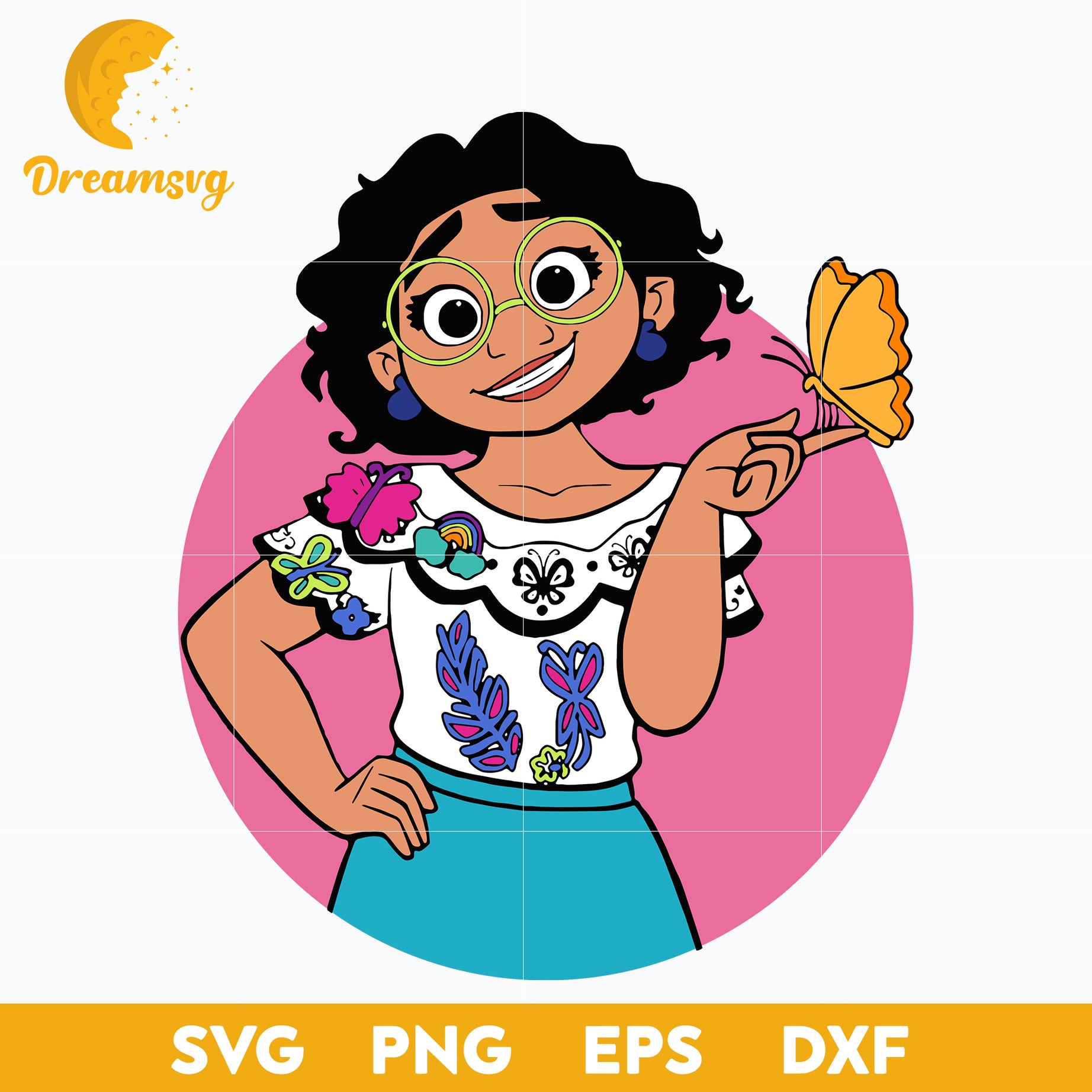 Mirabel Madrigal svg, Encanto svg, Bundle Encanto svg, Birthday Party svg, Birthday svg, cut files for cricut silhouette, layered svg, cricut svg, png, dxf, eps digital file.