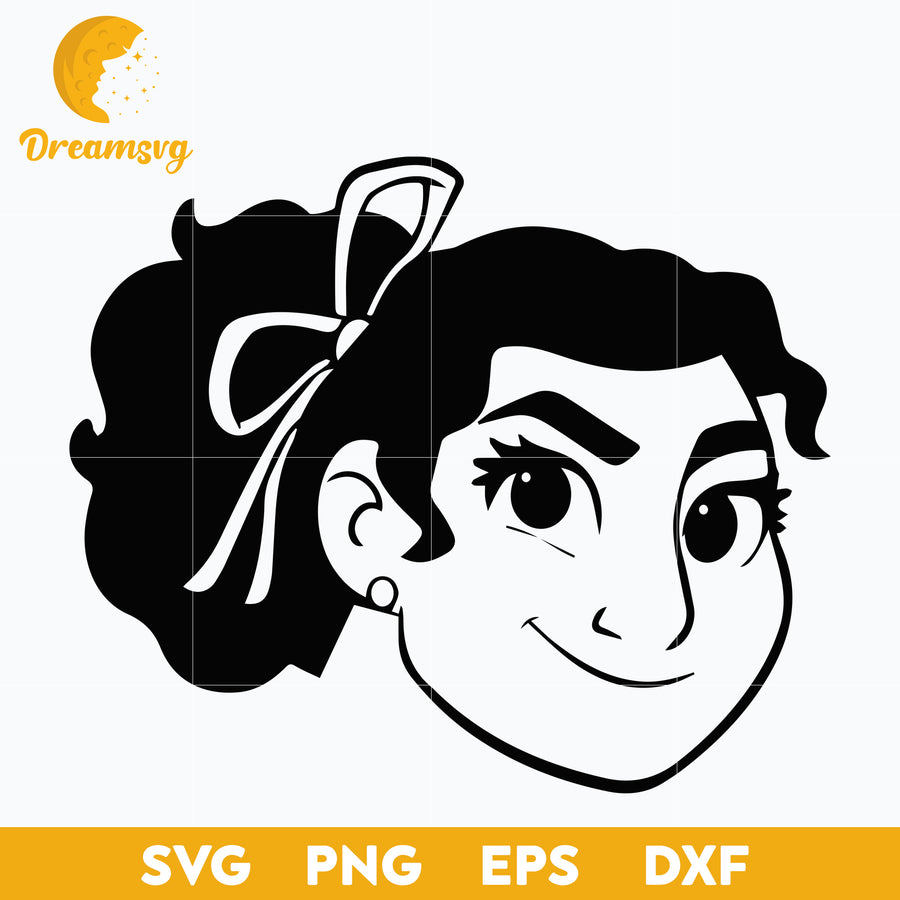 Luisa Madrigal outline svg, Encanto svg, Bundle Encanto svg, Birthday Party svg, Birthday svg, cut files for cricut silhouette, layered svg, cricut svg, png, dxf, eps digital file.