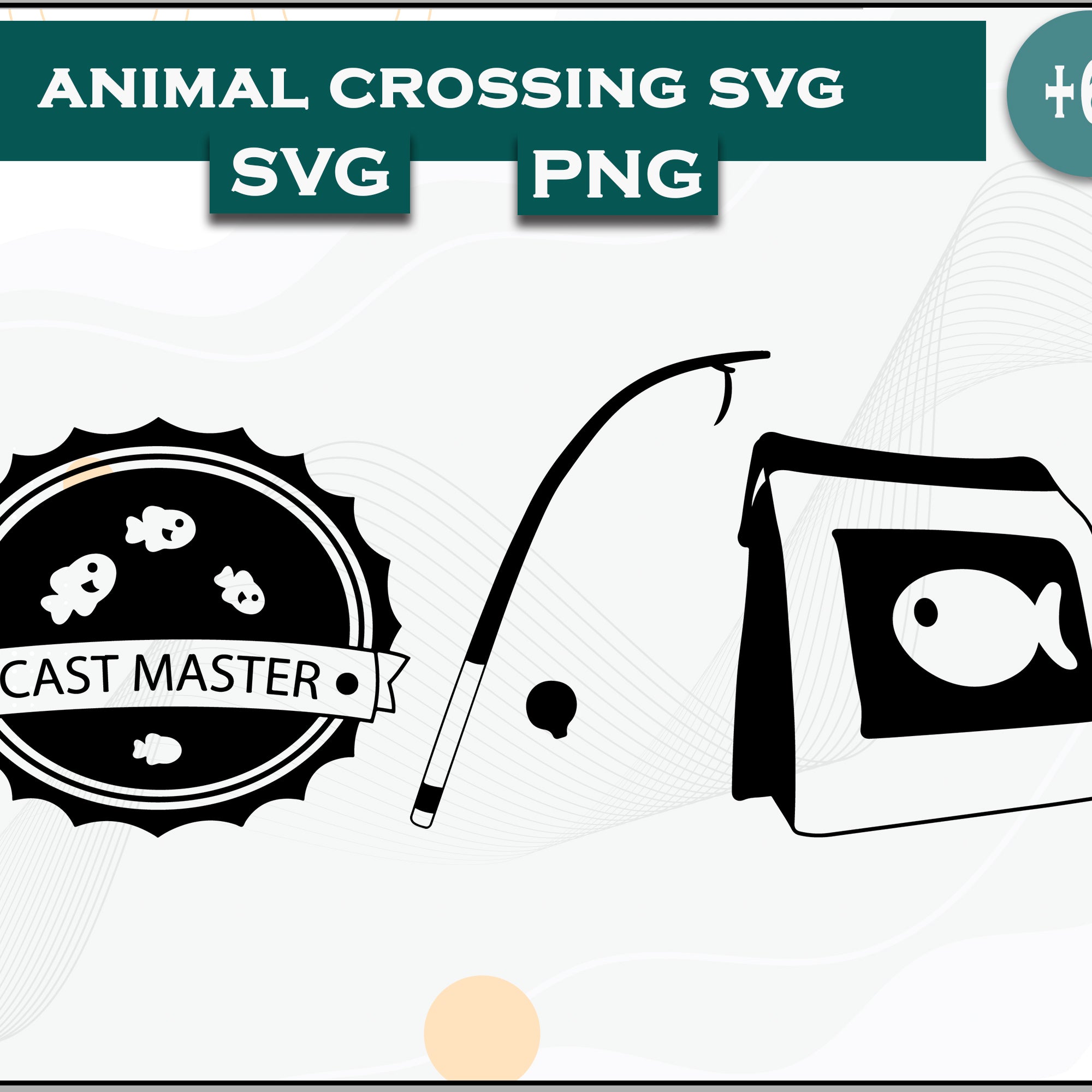 Fish Bait Svg, Animal Crossing Svg Bundle, Animal Crossing Svg, Cartoon svg, png digital file