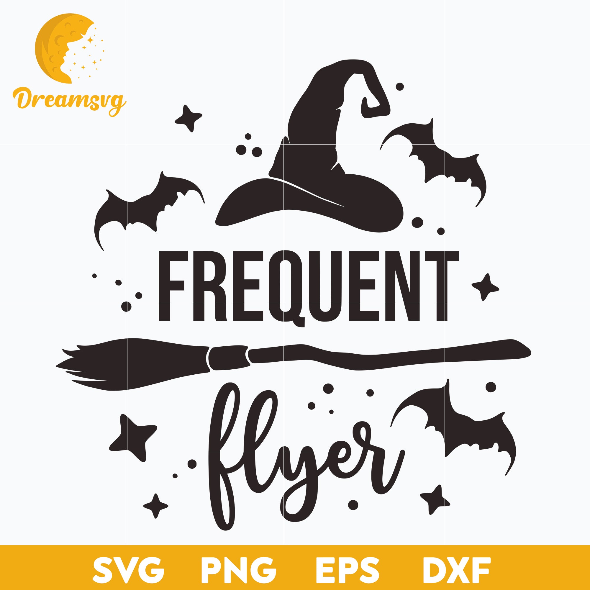 Frequent Flyer SVG, Halloween svg, png, dxf, eps digital file ...