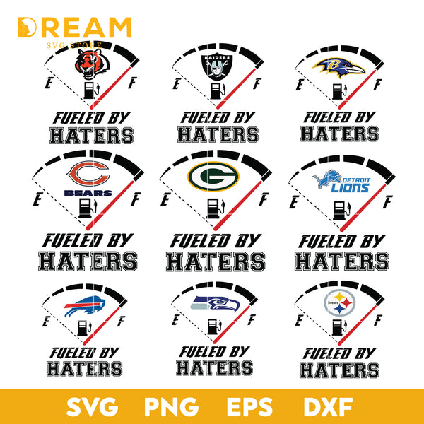 fueled by haters bundle svg, fueled by haters svg, NFL svg, png, dxf, eps digital file