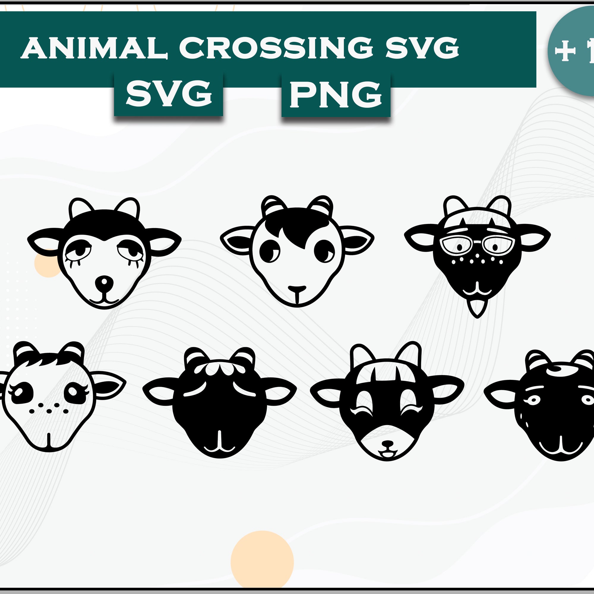 14+ Goat Svg Bundle, Animal Crossing Svg Bundle, Animal Crossing Svg, Cartoon svg, png digital file