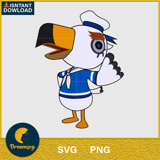 Gulliver Animal Crossing Svg, Animal Crossing Svg, Animal Crossing Png, Cartoon svg, svg, png digital file