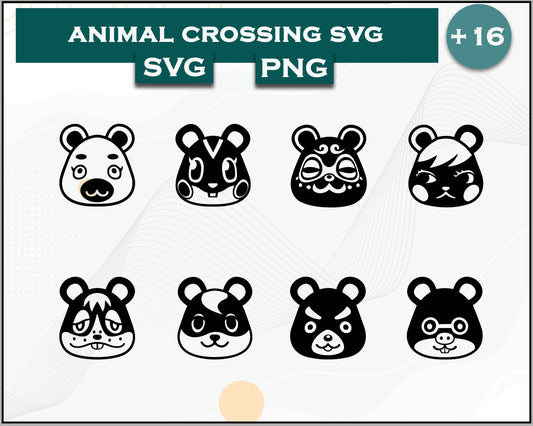 16+ Hamsters Svg Bundle, Animal Crossing Svg Bundle, Animal Crossing Svg, Cartoon svg, png digital file