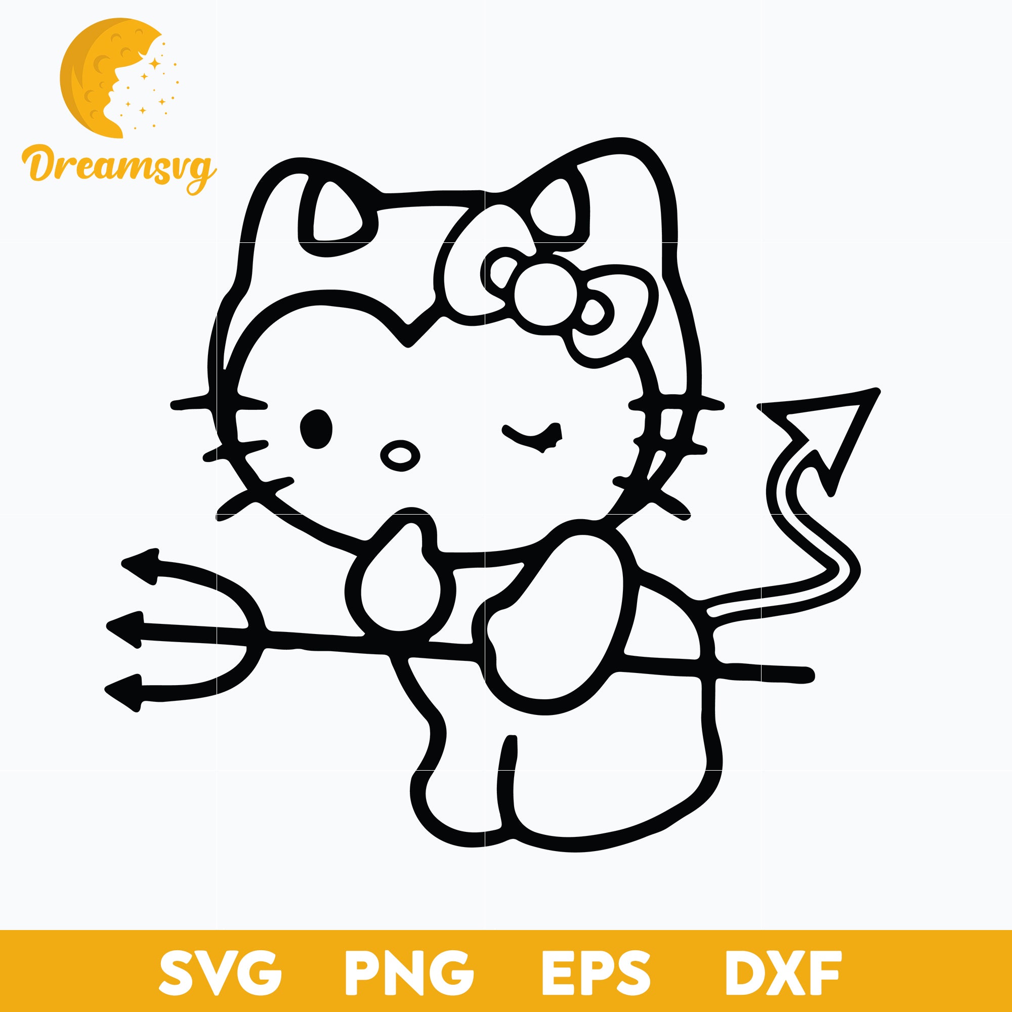 Hello Kitty Halloween Svg Hello Kitty Svg Halloween Svg Png Dxf E Dreamsvg Store