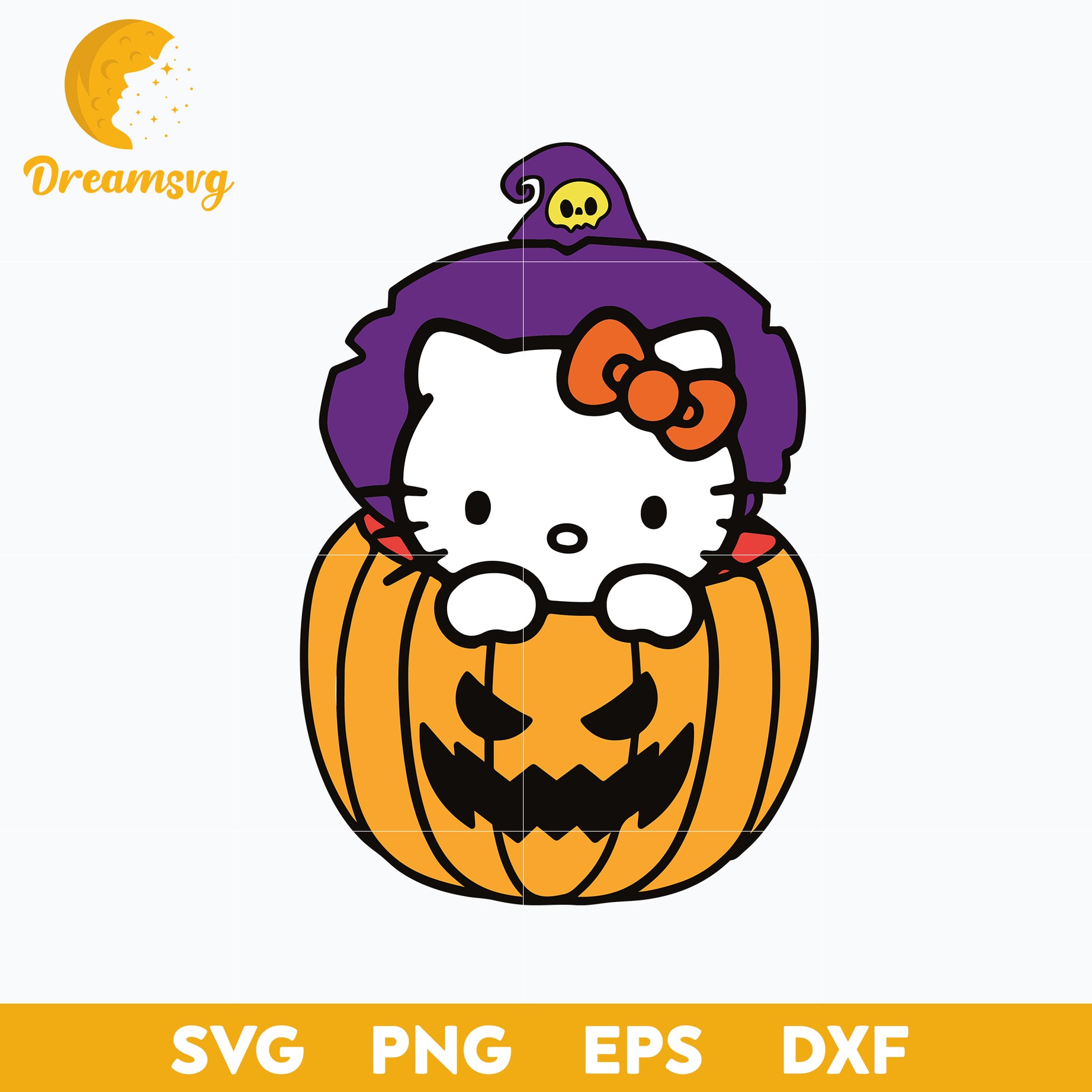 Hello Kitty Halloween Svg, Hello Kitty Svg, Halloween Svg, png, dxf, eps digital file.