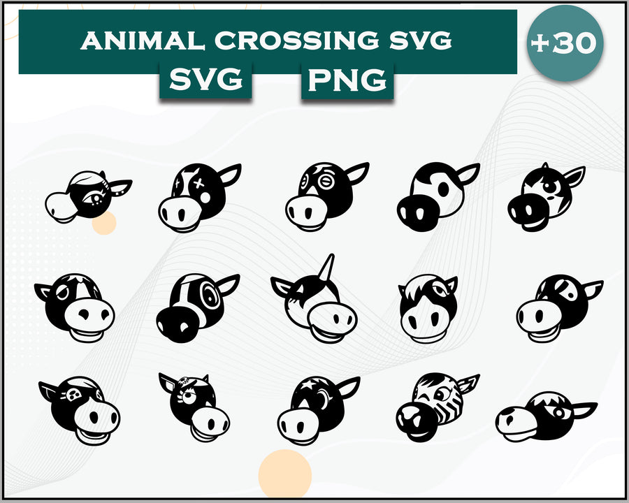 30+ Horse Svg Bundle, Animal Crossing Svg Bundle, Animal Crossing Svg, Cartoon svg, png digital file