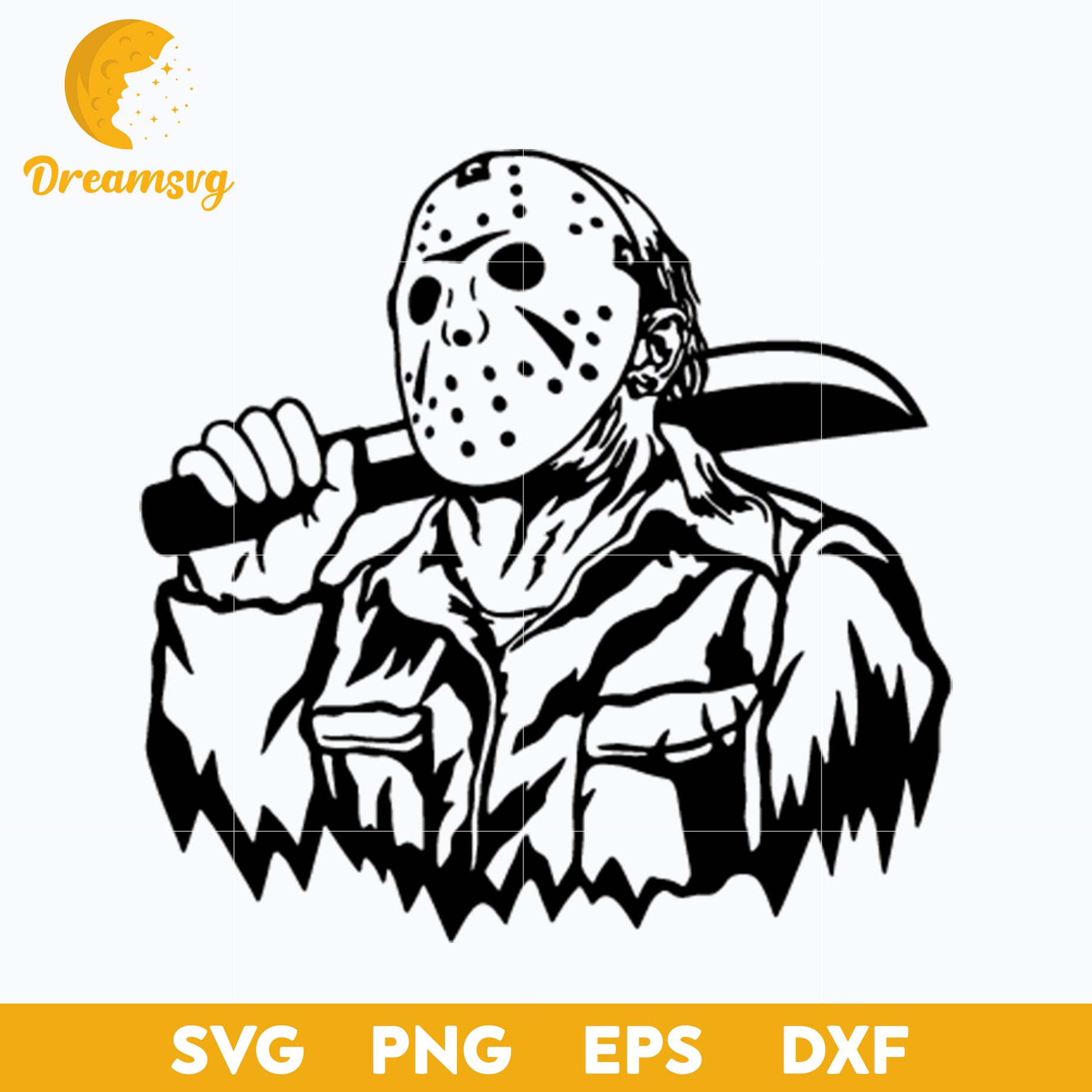 Jason Voorhees Svg, Jason Voorhees Halloween Svg, Horror Svg, Scary Halloween Svg, Horror Characters Svg, Halloween svg, png, dxf, eps digital file.