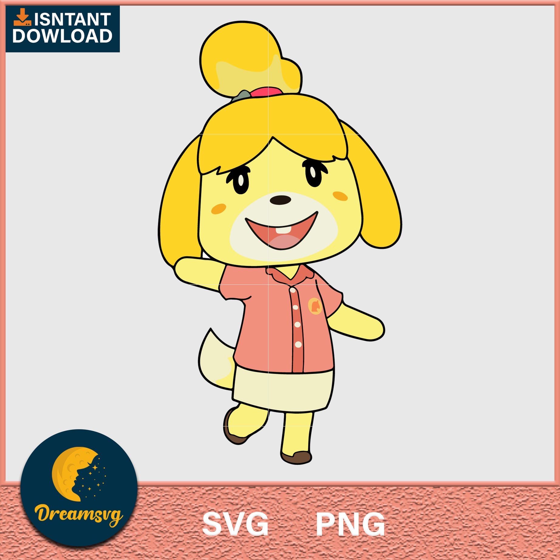 Isabelle Animal Crossing Svg, Animal Crossing Svg, Animal Crossing Png, Cartoon svg, svg, png digital file