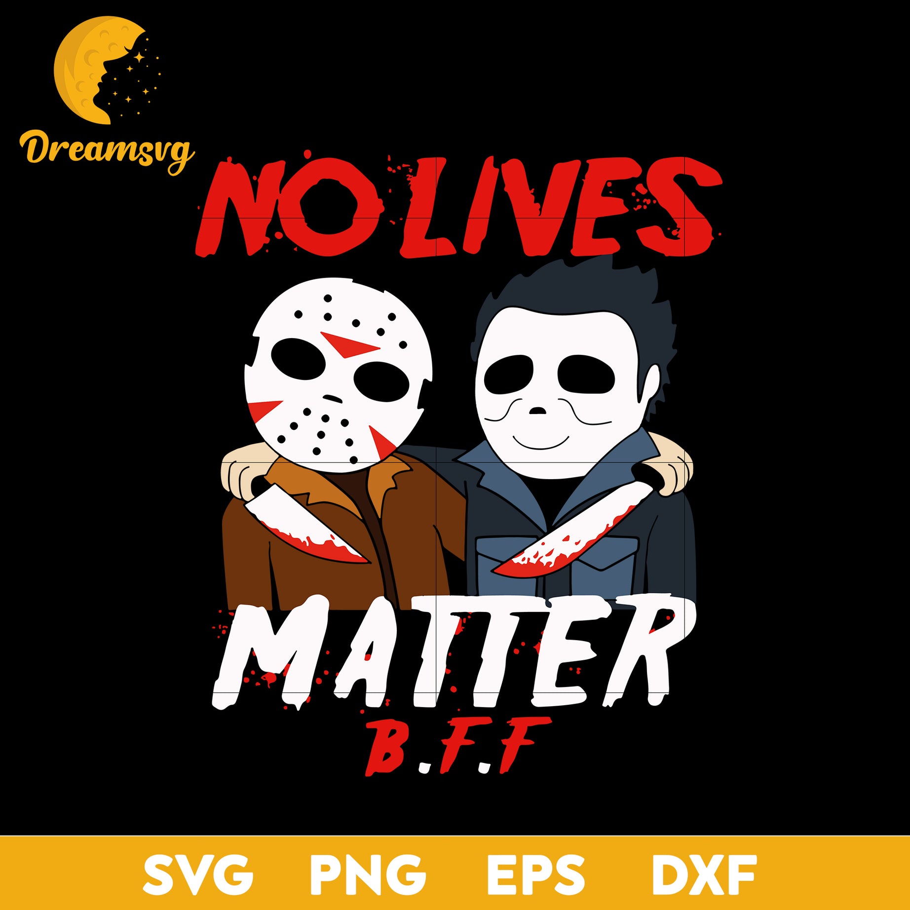 Jason voorhees michael myers bff svg, Halloween svg, png, dxf, eps digital file.