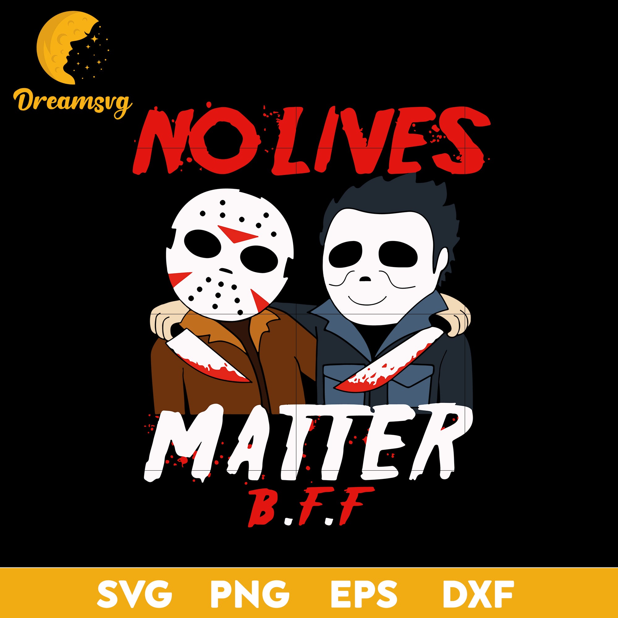 Jason voorhees michael myers bff svg, Halloween svg, png, dxf, eps digital file.