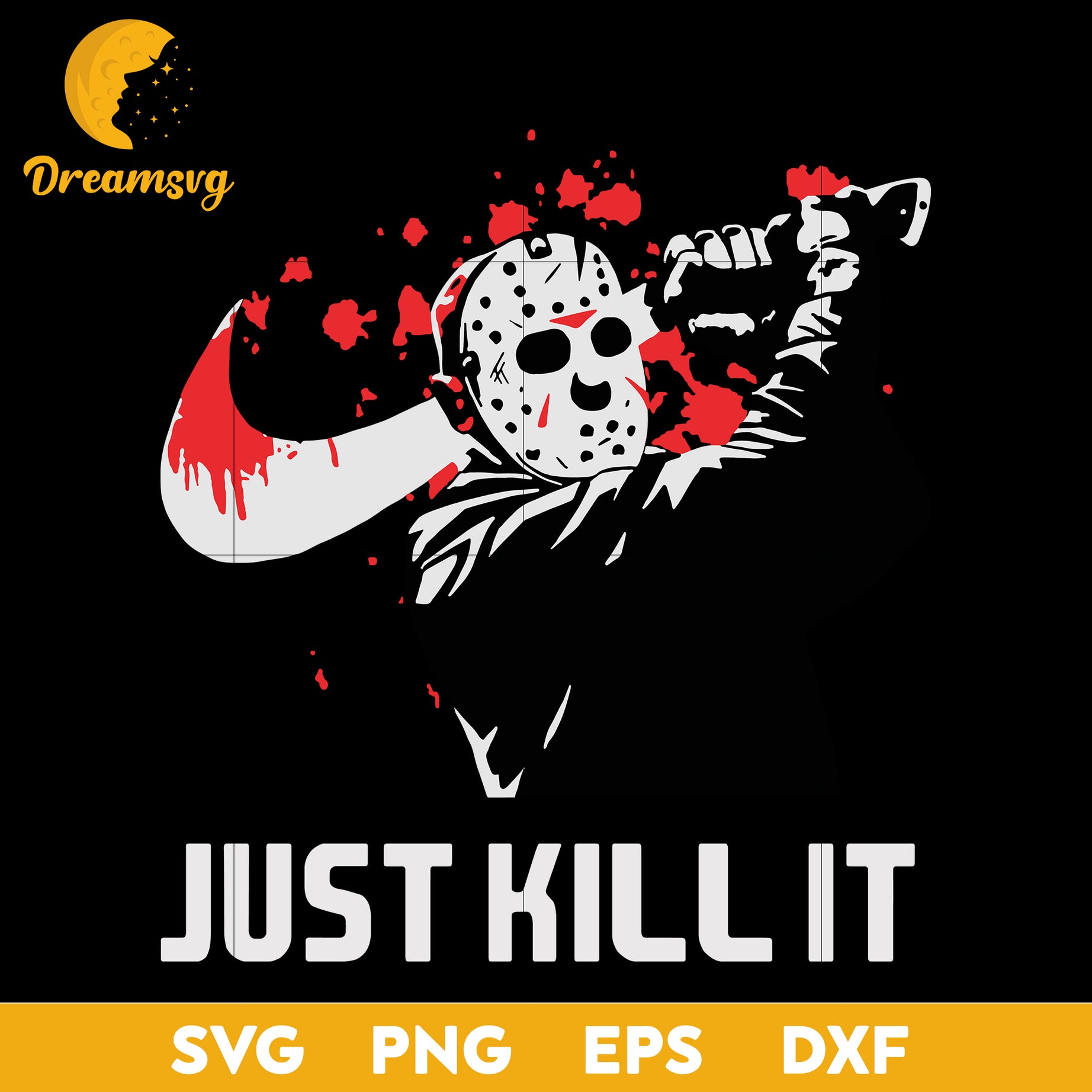 Just kill it svg, Halloween svg, png, dxf, eps digital file.