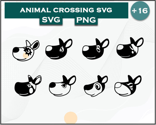 16+ Kangaroo Svg Bundle, Animal Crossing Svg Bundle, Animal Crossing Svg, Cartoon svg, png digital file